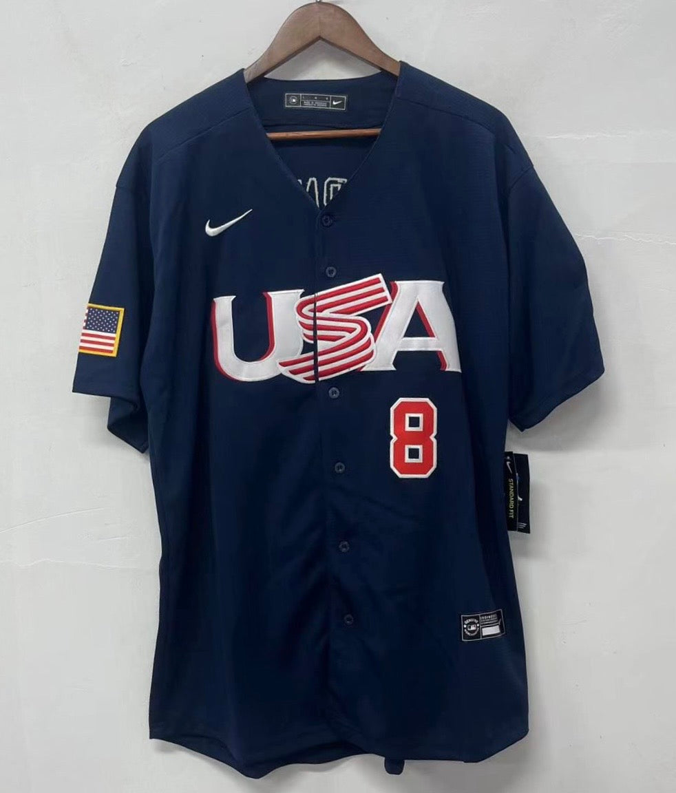 Trea Turner Team USA Baseball Jersey Nike blue – Classic Authentics