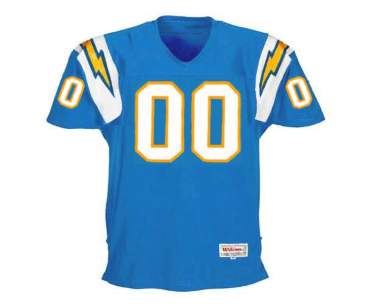 Any name & Number San Diego Chargers 1990's NFL Mitchell & Ness