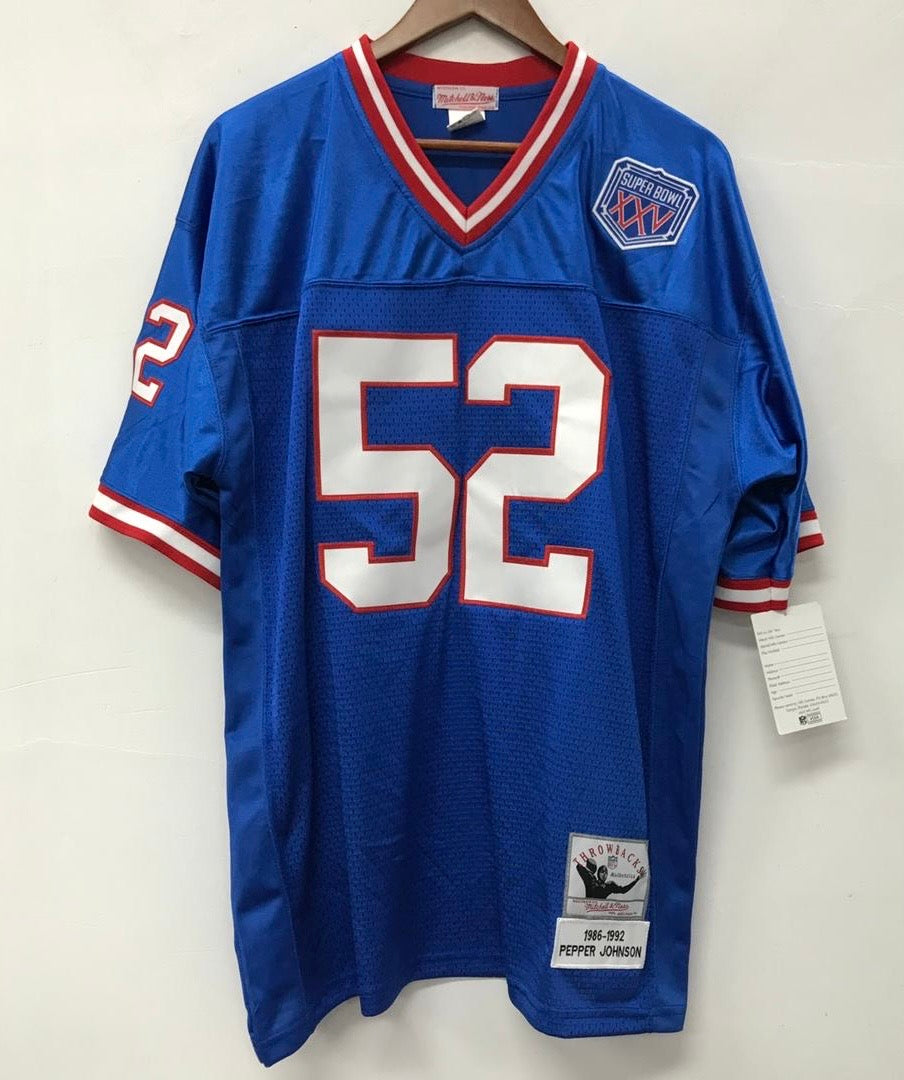 Pepper Johnson 1991 Mitchell Ness New York Giants Jersey