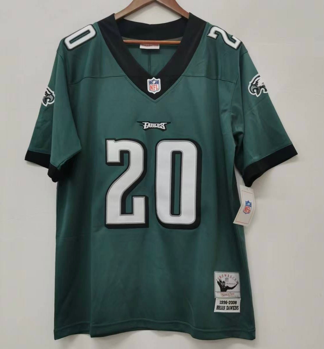 Brian Dawkins Philadelphia Eagles NFL Jersey Mitchell Ness Green