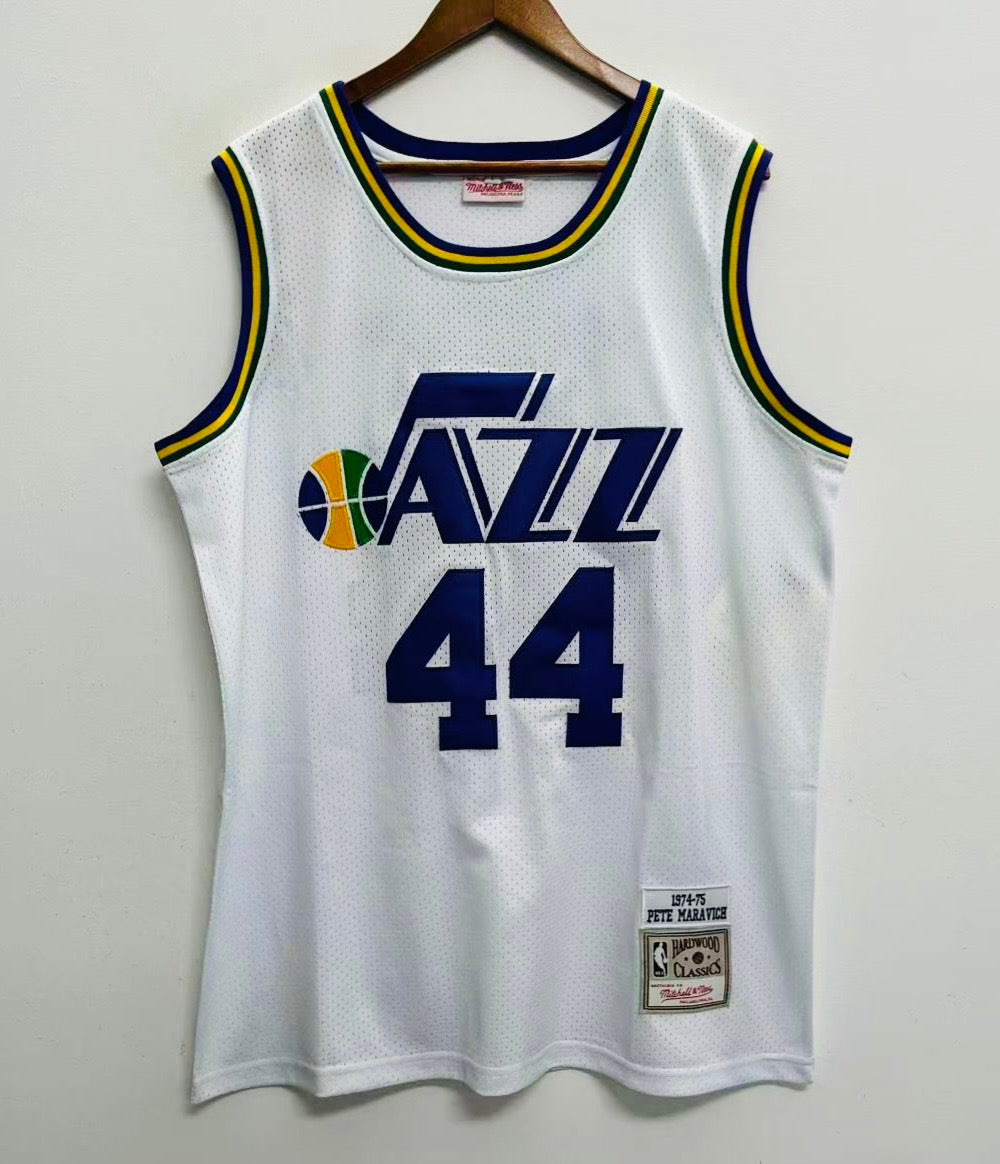 Pistol Pete Maravich New Orleans Utah Jazz Jersey Mitchell & Ness