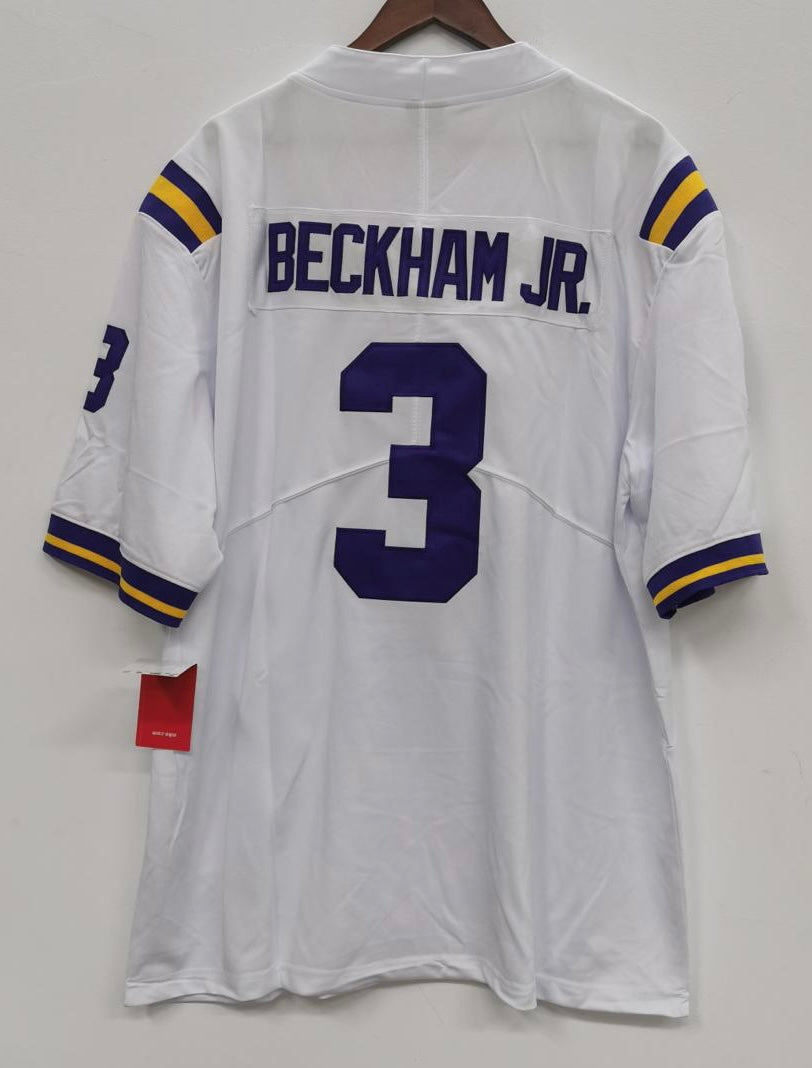 Odell Beckham Jr. LSU Tigers Jersey White Classic Authentics