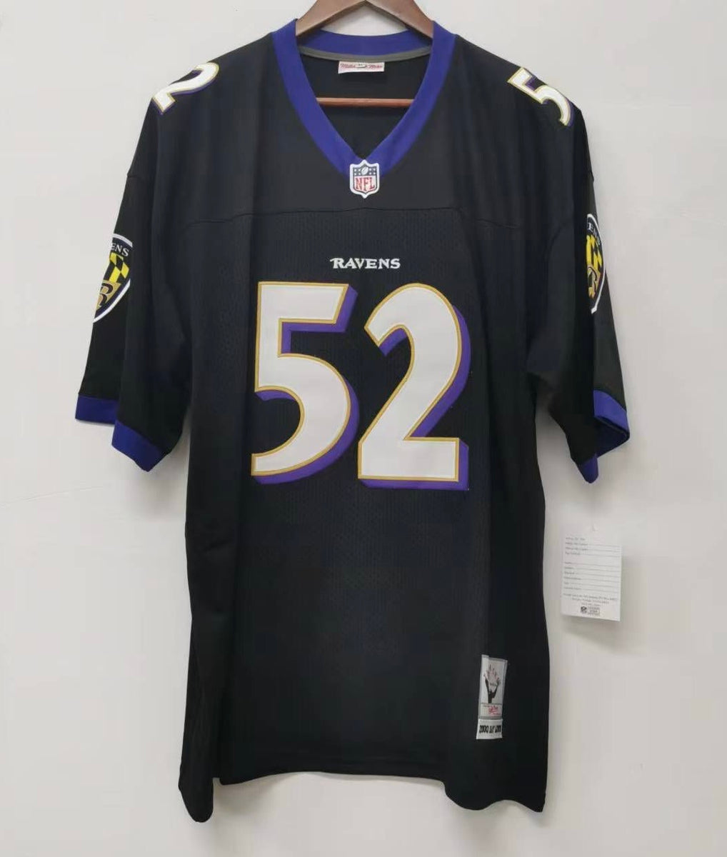 Ray Lewis Baltimore Ravens Jersey Black Mitchell Ness – Classic
