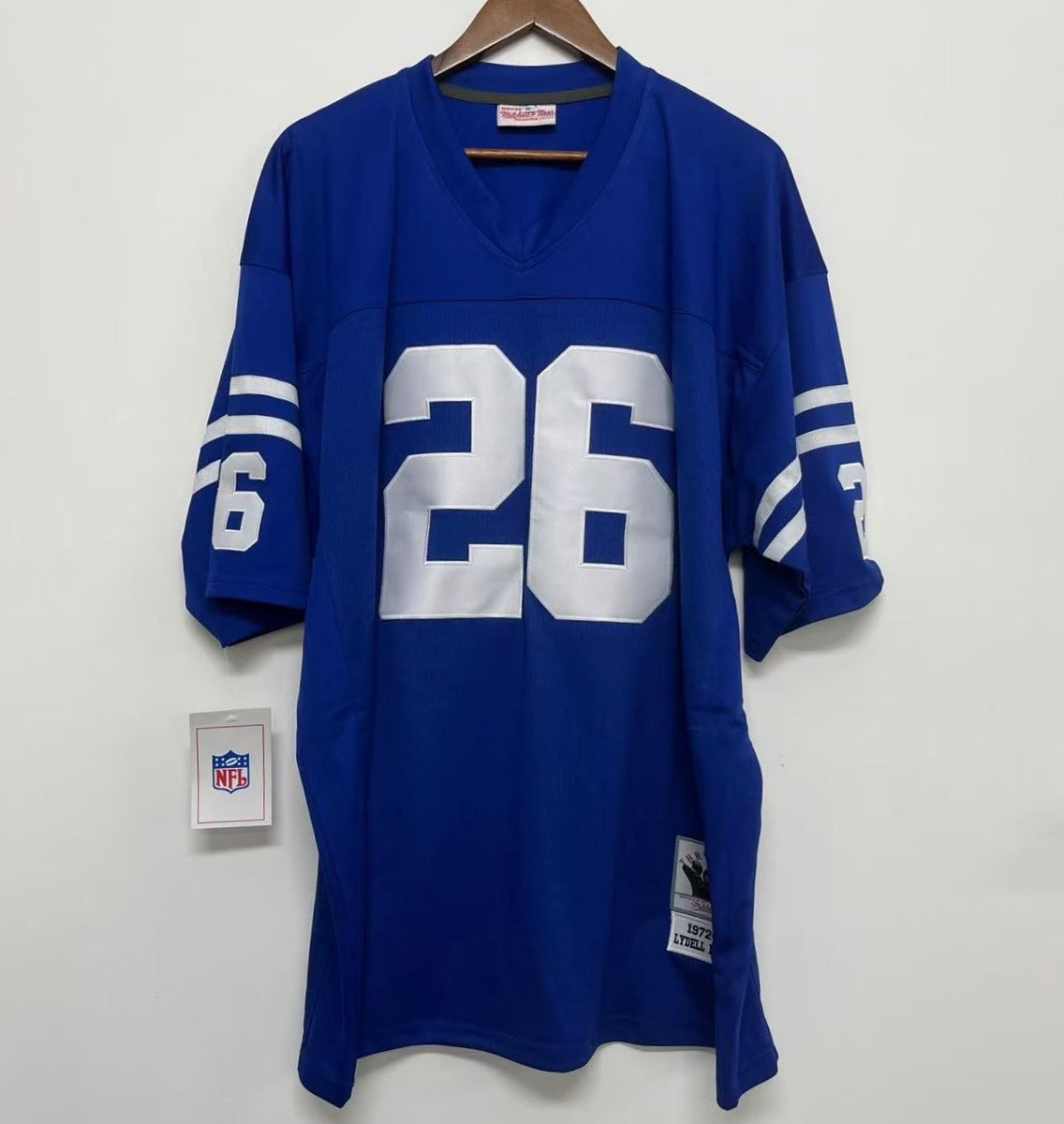Custom Sewn Lydell Mitchell Baltimore Colts Blue Jersey - Unsigned (M, L, XL, 2XL)