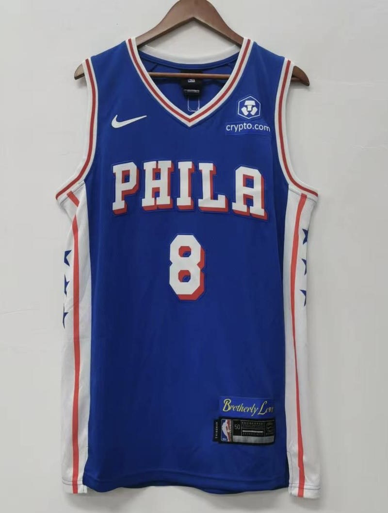 Paul George Philadelphia 76ers NBA Jersey NIKE Blue – Classic