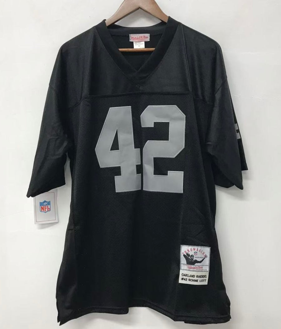 Ronnie Lott Oakland Raiders Jersey Black Mitchell & Ness – Classic