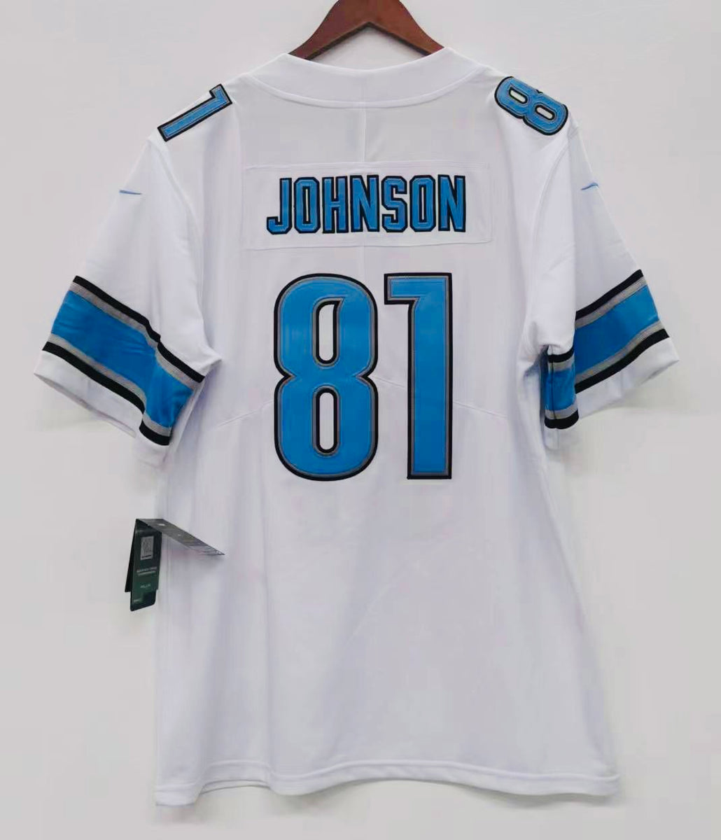 Detroit lions johnson jersey best sale