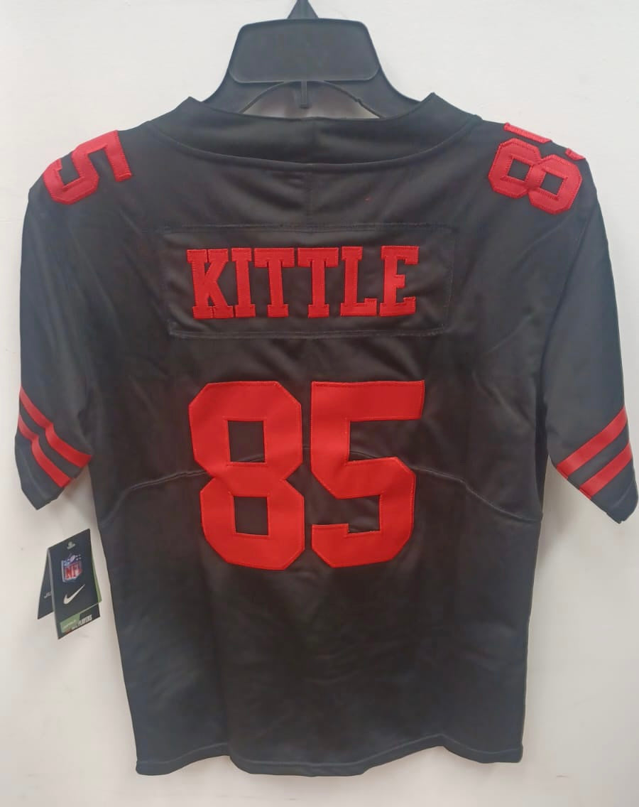 49ers shops youth black jersey