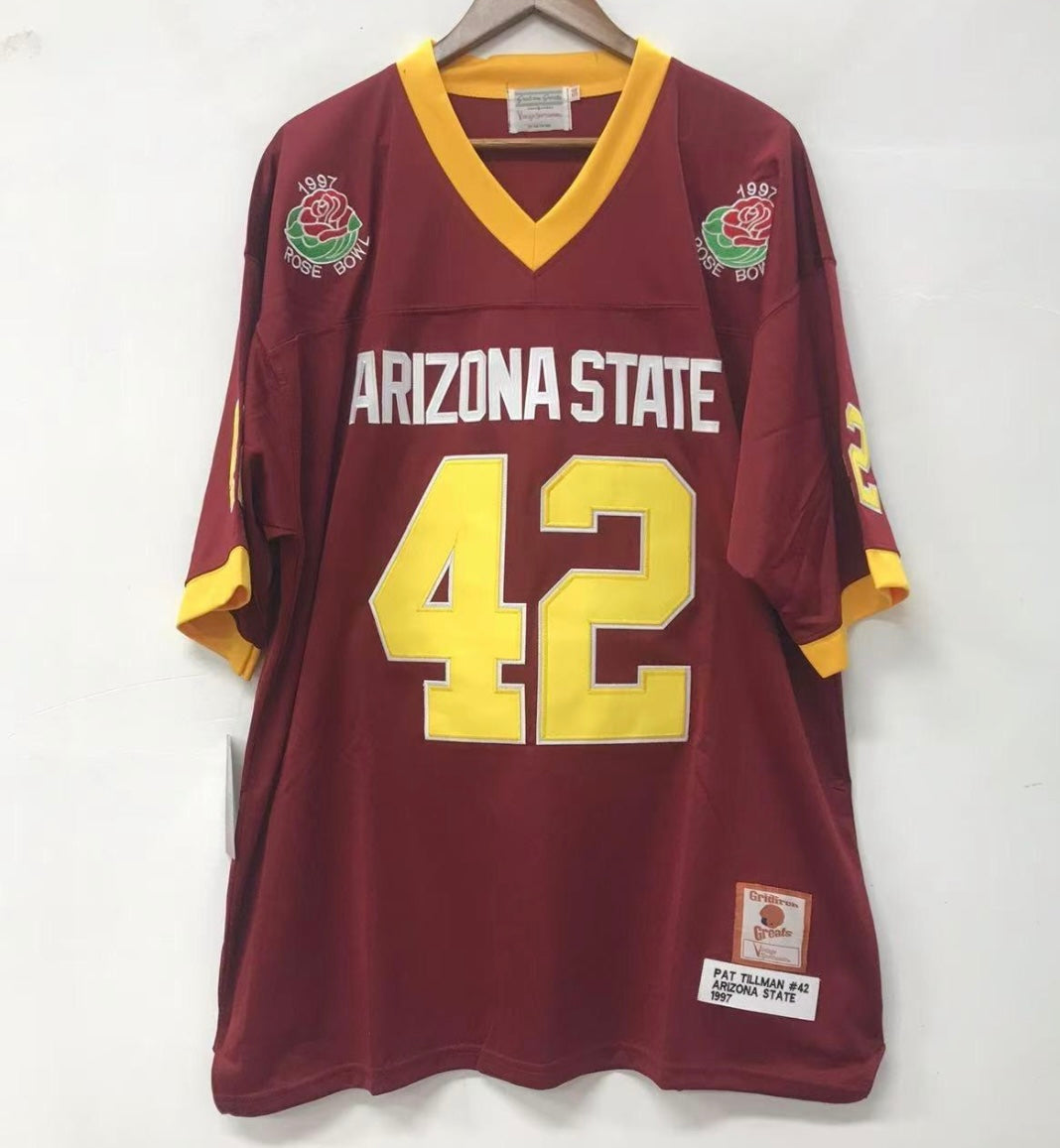 Pat Tillman Arizona State Jersey Stitched lettering and