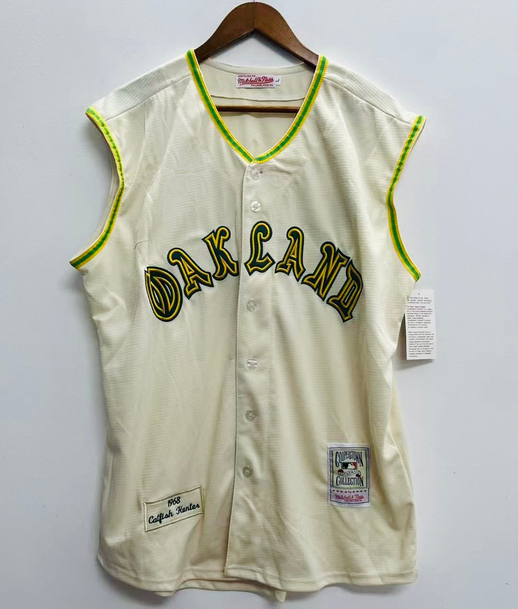 Jim Catfish Hunter 1968 Oakland A's Athletics Official Jersey