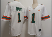 Cam Ward Miami Hurricanes Official NCAA Adidas Jersey white