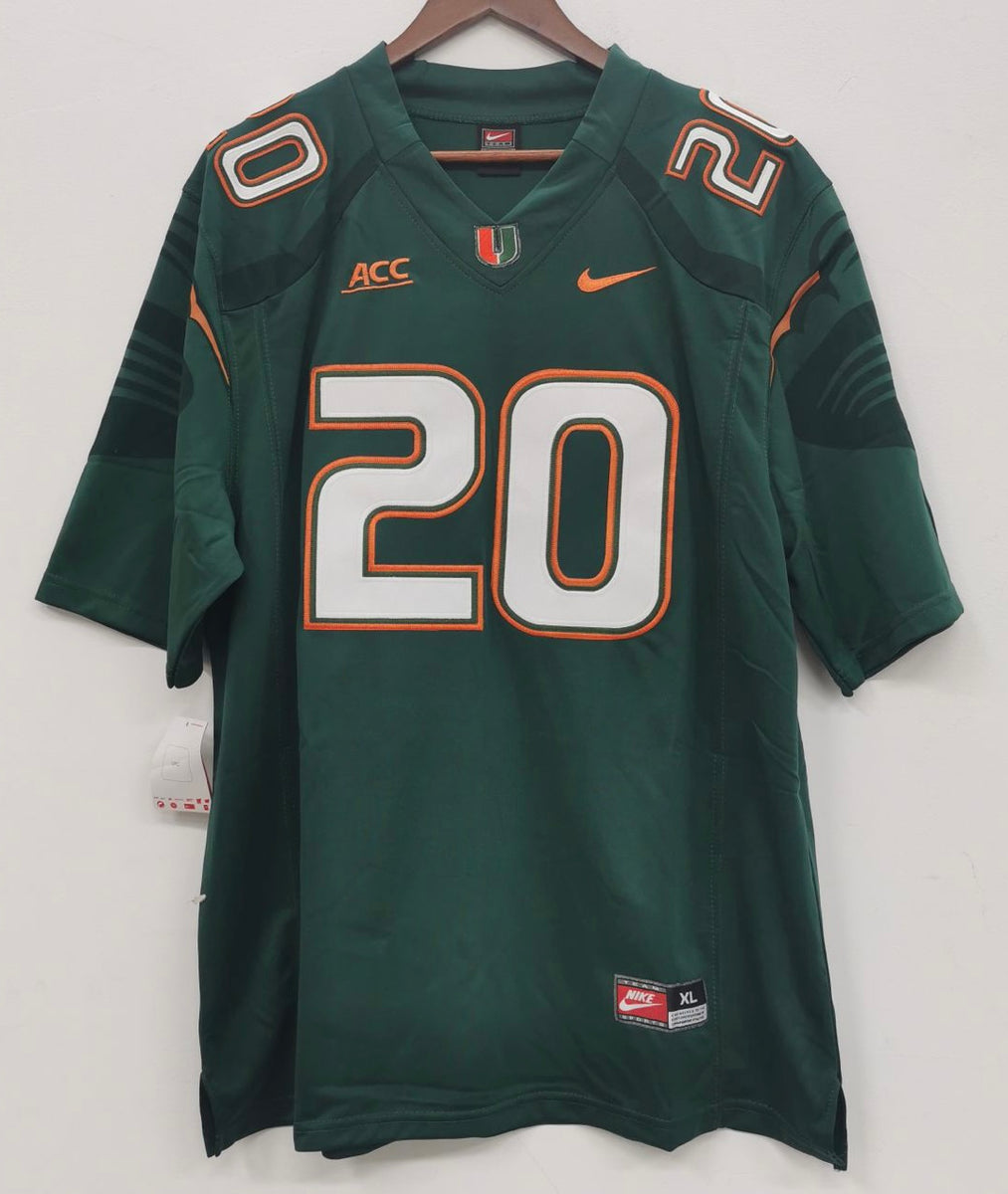 Ed Reed Miami Hurricanes Jersey Green Classic Authentics