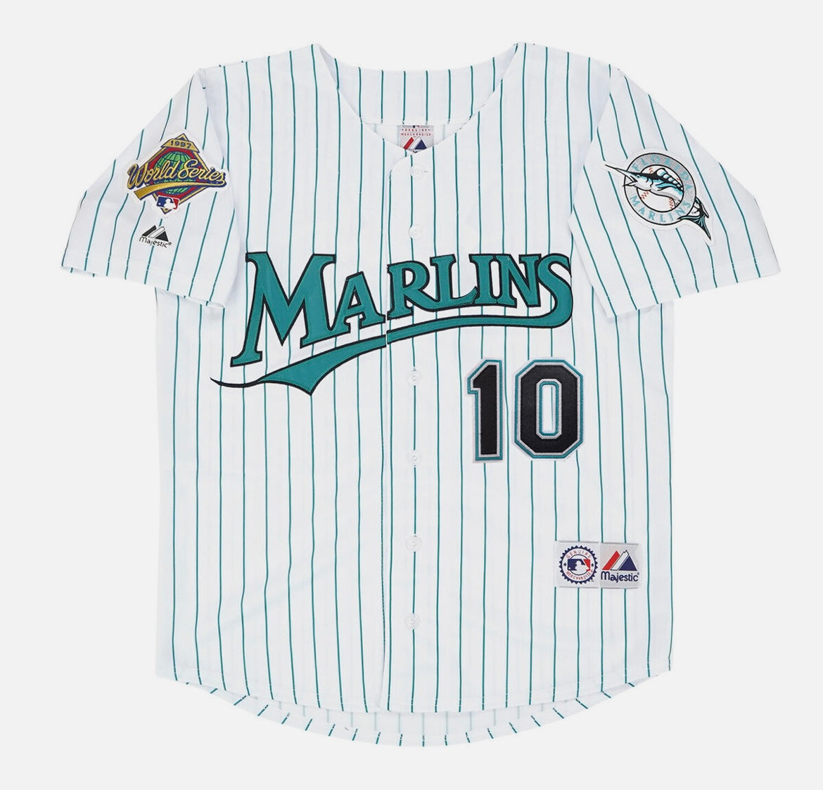 Gary Sheffield Florida Marlins 1997 Official MLB Jersey Majestic