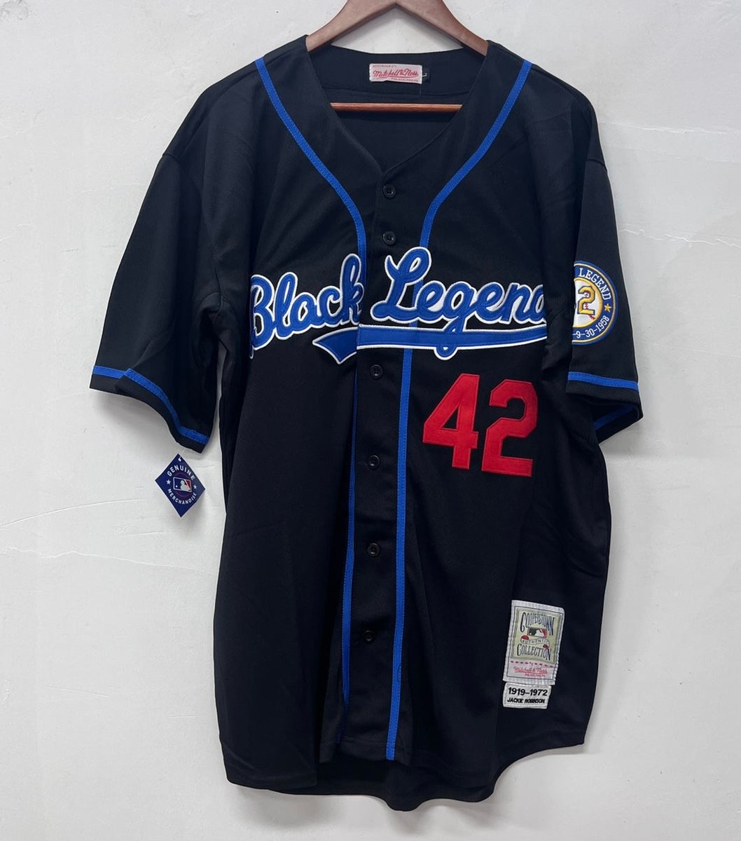 Jackie Robinson Brooklyn Dodgers Jersey Mitchell & Ness black
