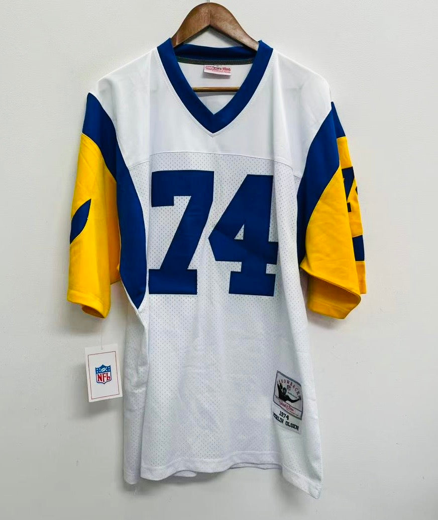 Merlin Olsen 1974 Los Angeles Rams NFL Mitchell & Ness Jersey