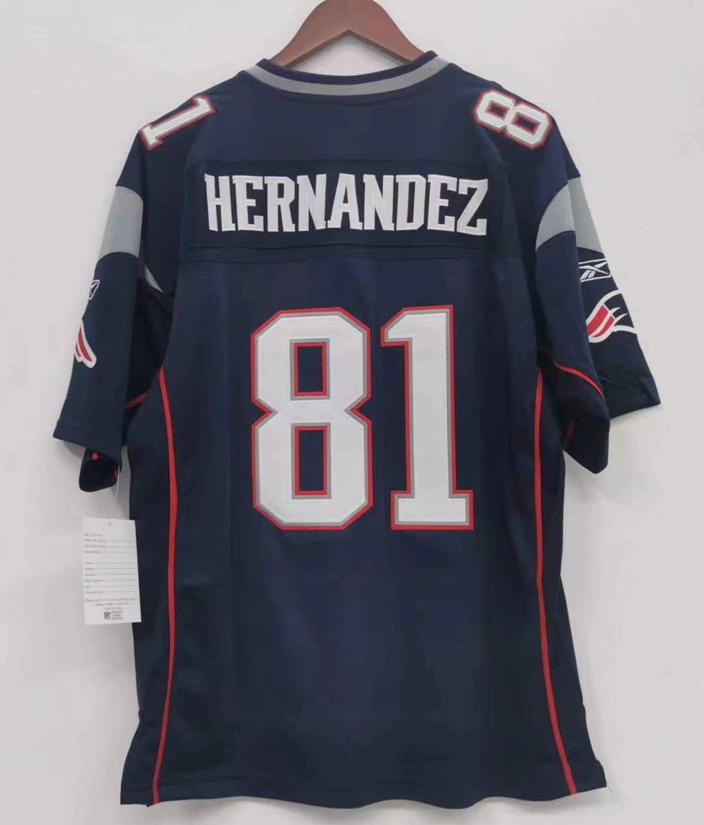 Aaron Hernandez New England Patriots Jersey blue Classic Authentics