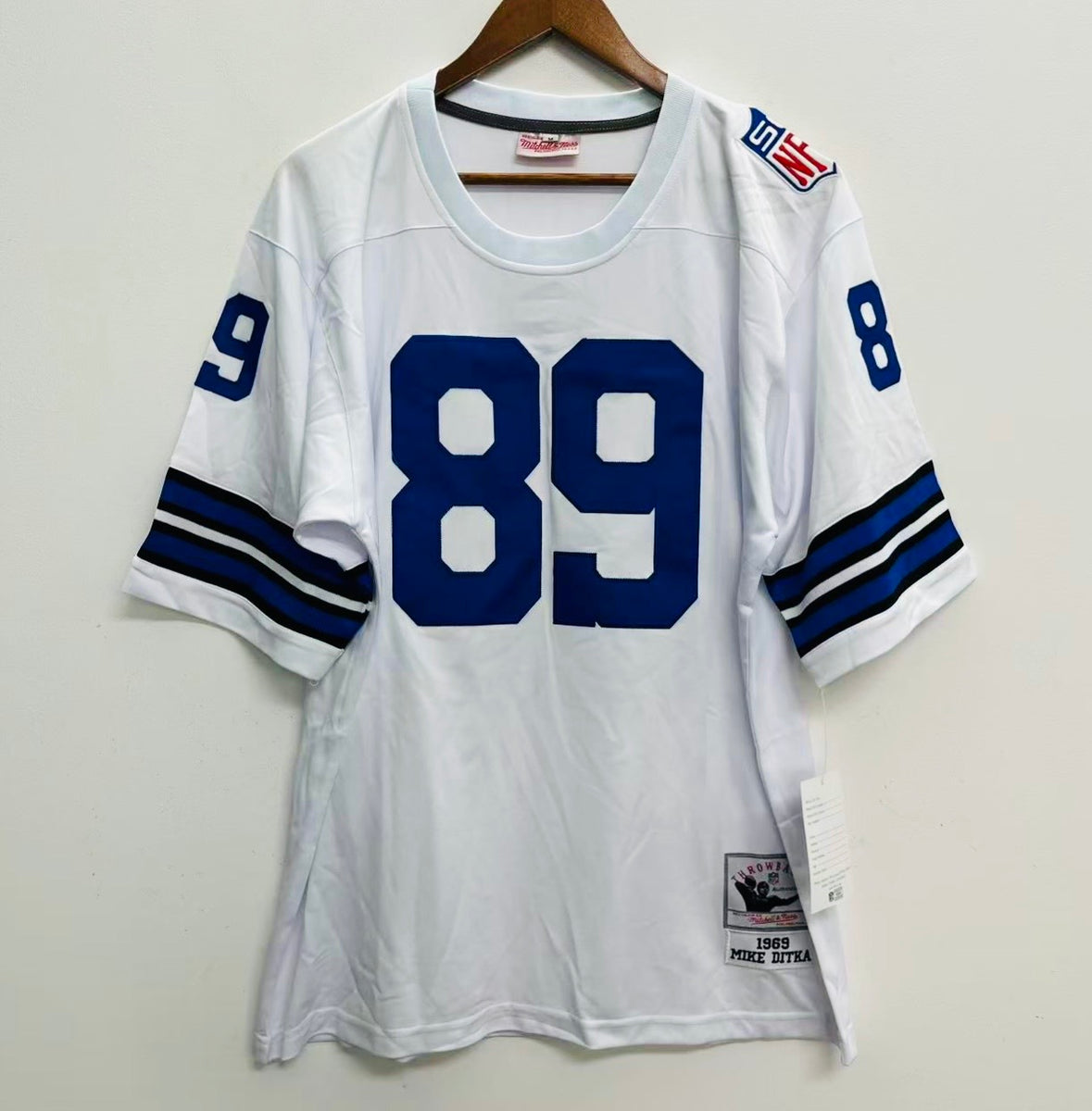 Mike Ditka Dallas Cowboys Official NFL Jersey white Mitchell