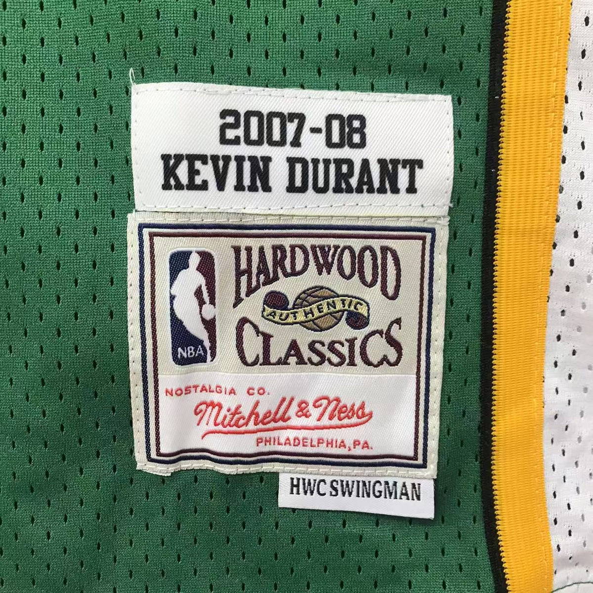 Kevin Durant Seattle Supersonics Official NBA Jersey Mitchell
