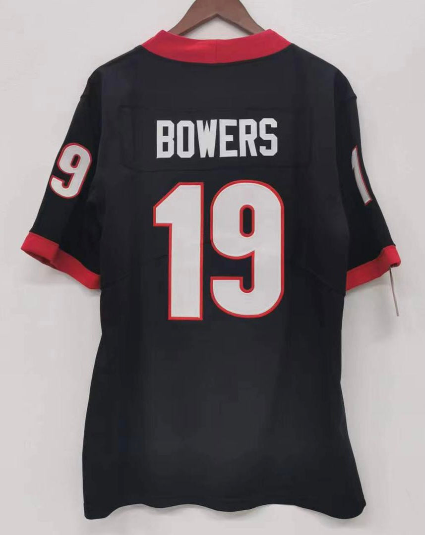 UGA ブルドックス アメリカンフットボール ユニフォーム 19 Bowers 095-NC2F-L72-CP6-Univ-Red?$