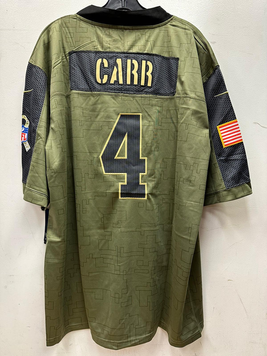 Derek Carr Raiders Salute To Service Jersey Brand New Mens