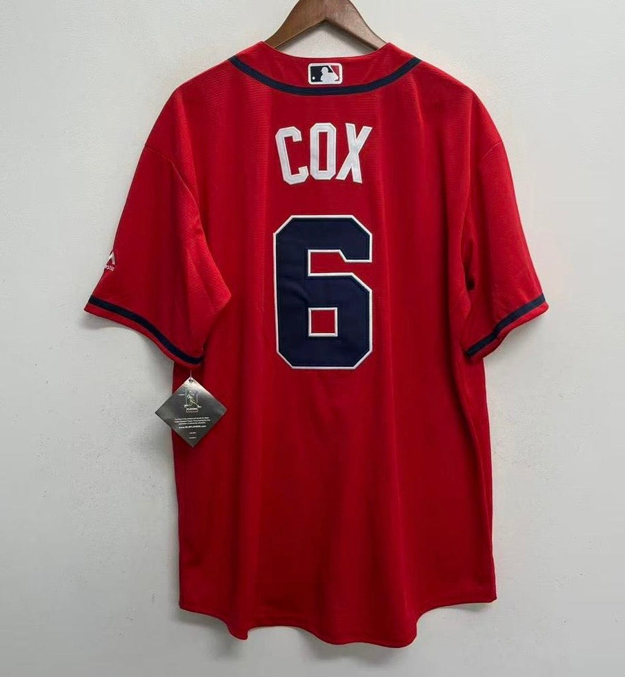 Bobby Cox Atlanta Braves Official MLB Majestic Jersey red