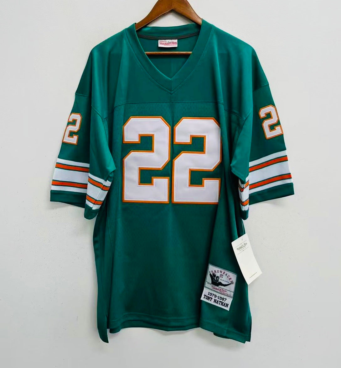Tony Nathan Miami Dolphins NFL Mitchell & Ness Jersey – Classic