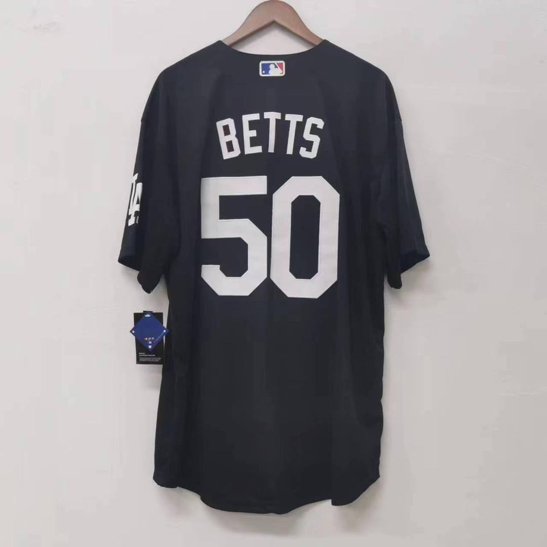 Mookie Betts Los Angeles Dodgers Official Nike Jersey Black