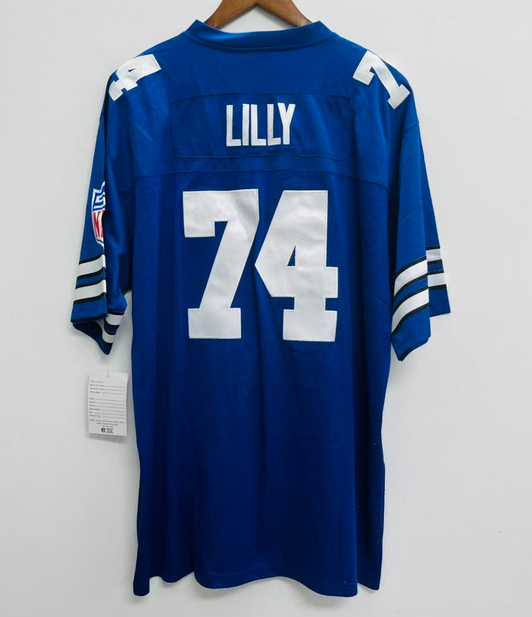 Custom Sewn Bob Lilly Dallas Cowboys Jersey - Sizes M, L, XL, 2XL, Unbranded & Unstitched