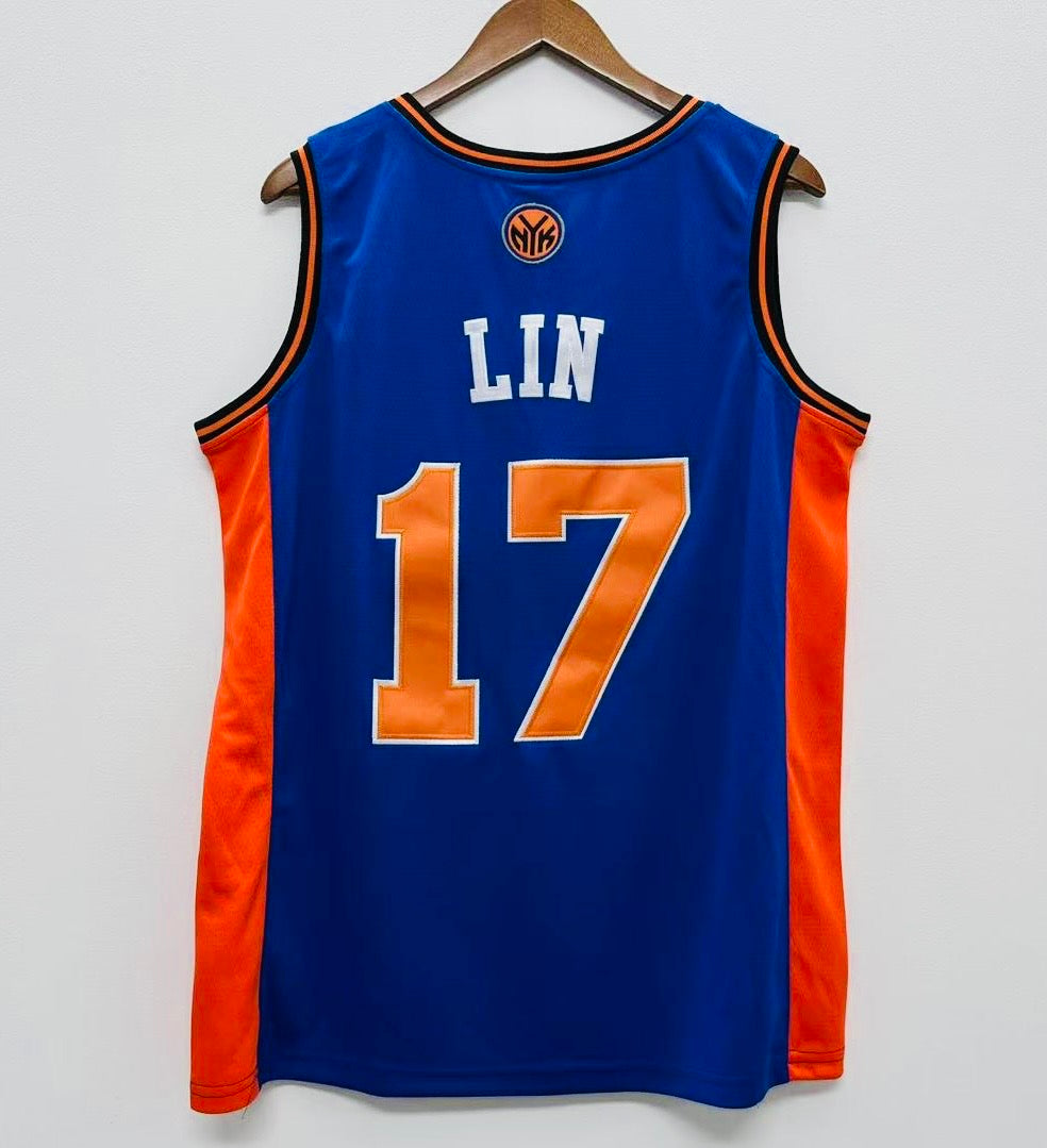 Jeremy Lin New York Knicks Official NBA Jersey Adidas blue