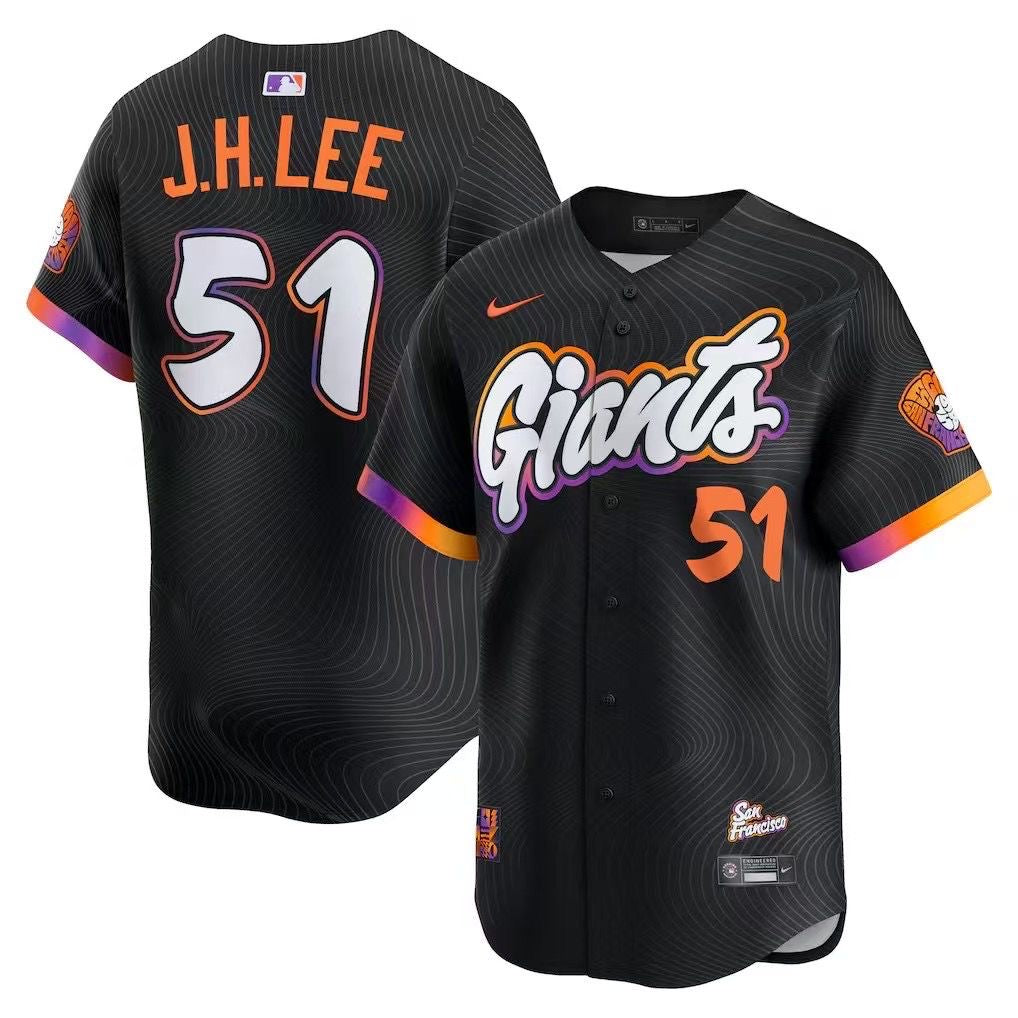 応援グッズ MLB San Francisco Giants J.H. Lee 51 Jung Hoo Lee San Francisco Giants Official MLB Nike City Connect