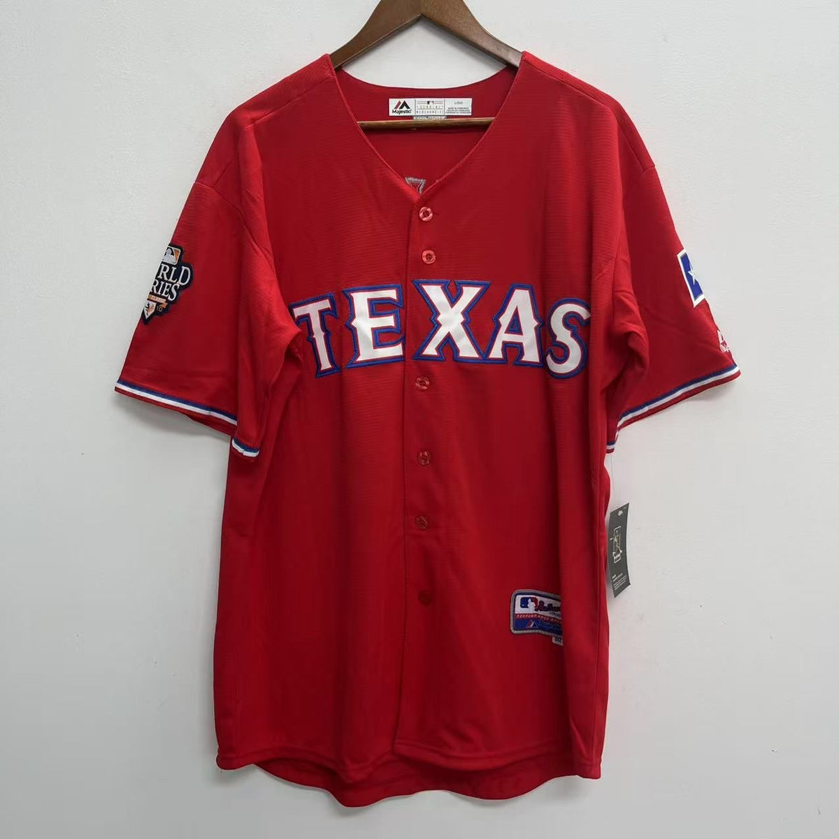 Josh Hamilton Texas Rangers official MLB Jersey 2010 World Series