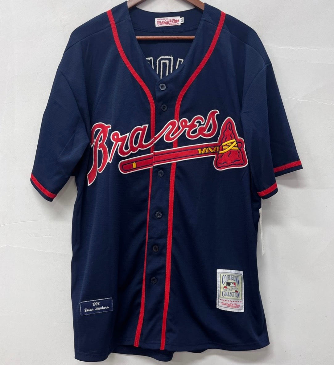 Deion Sanders Atlanta Braves Jersey Mitchell And Ness