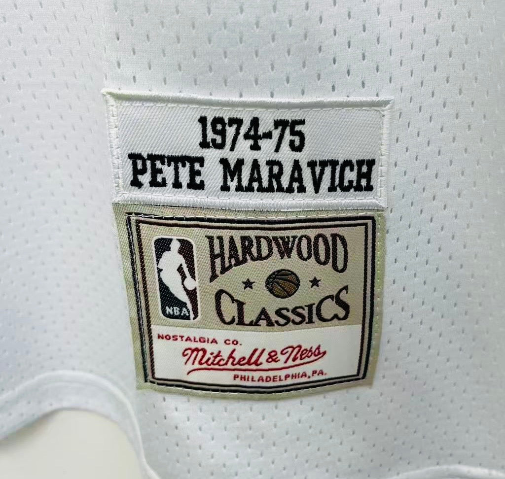 Pistol Pete Maravich New Orleans Utah Jazz Jersey Mitchell & Ness