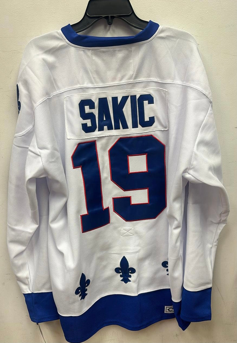 Joe Sakic Quebec Nordiques Jersey white Classic Authentics