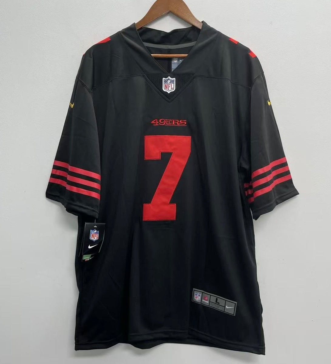 blacked out kaepernick jersey