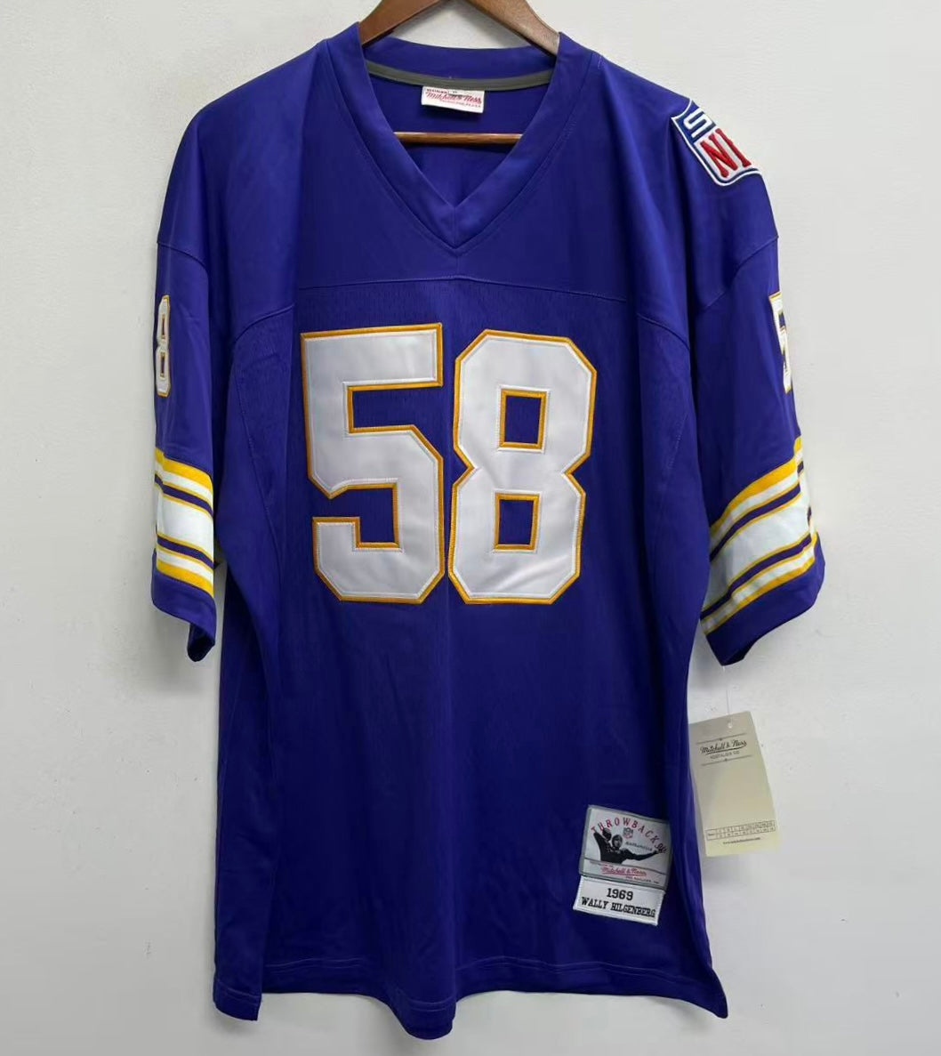 海外　鉄道チケット　ブルー、パープルカラー　20枚程　ヴィンテージ Wally Hilgenberg 1969 Minnesota Vikings NFL Mitchell & Ness Jersey