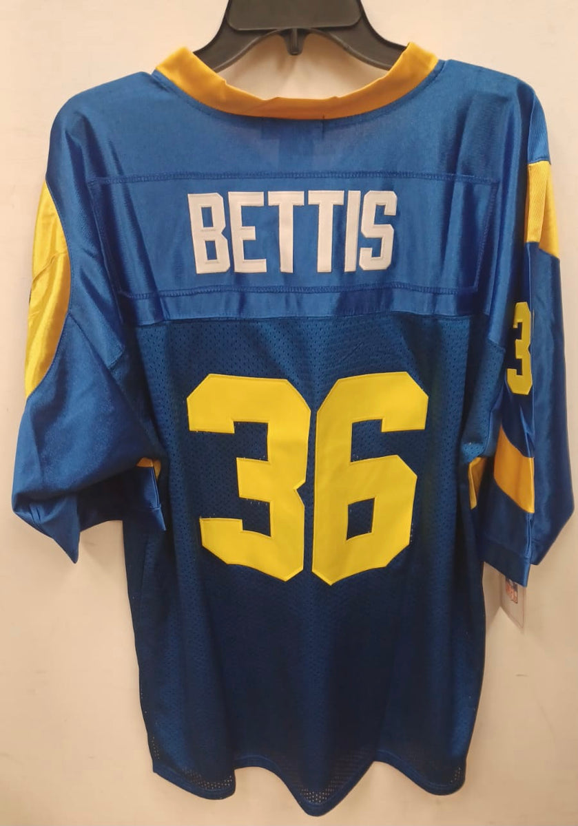 Men's Los Angeles Rams Jerome Bettis Mitchell & Ness Royal Retired Player  Name & Number T-Shirt