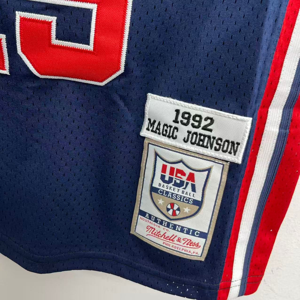 Earvin Magic Johnson YOUTH KIDS USA Basketball Olympic Mitchell