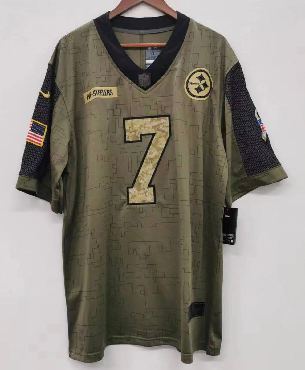 Ben Roethlisberger Pittsburgh Steelers military salute to service Jers Classic Authentics