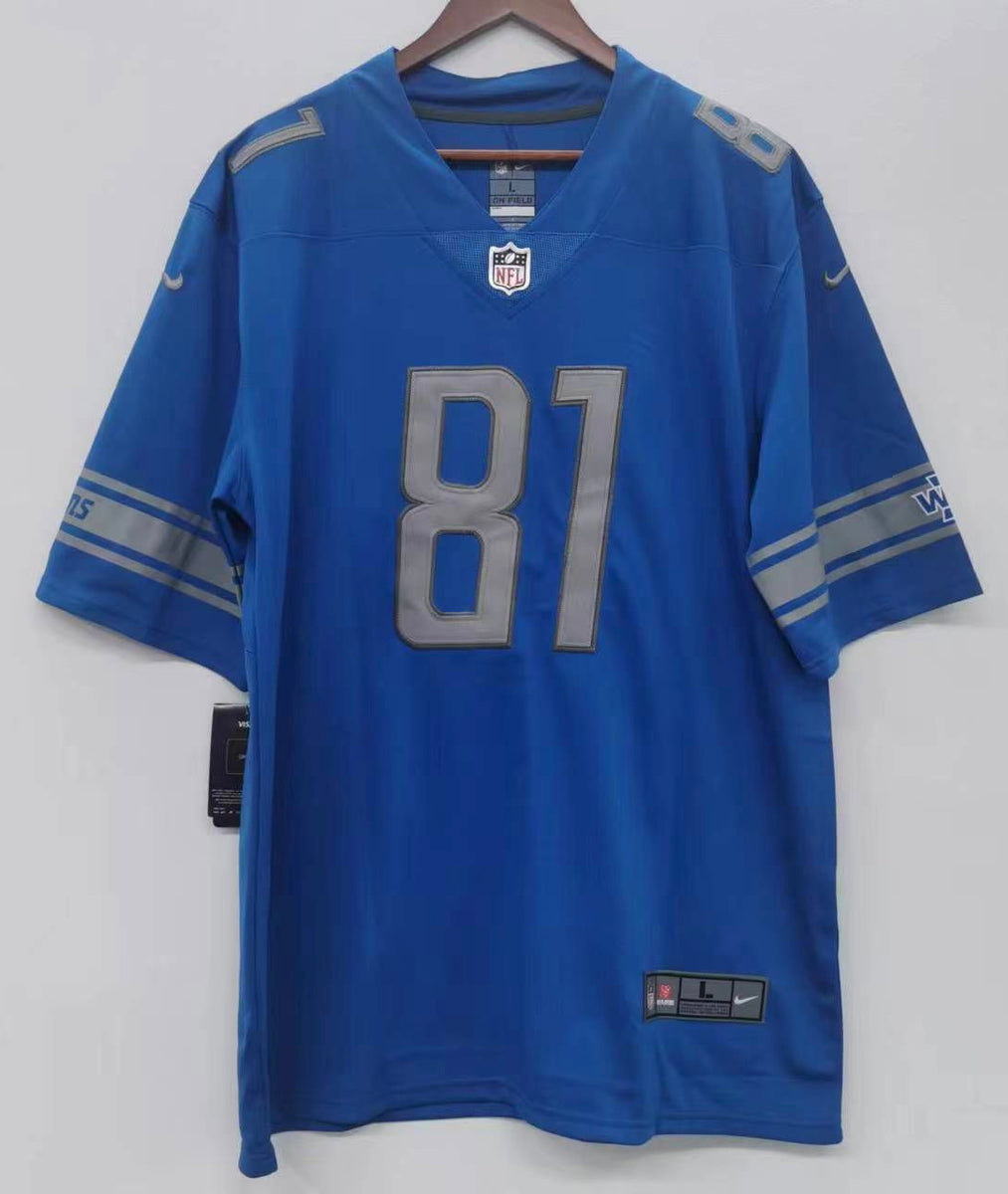 Calvin Johnson Detroit Lions Official NFL Nike Jersey blue