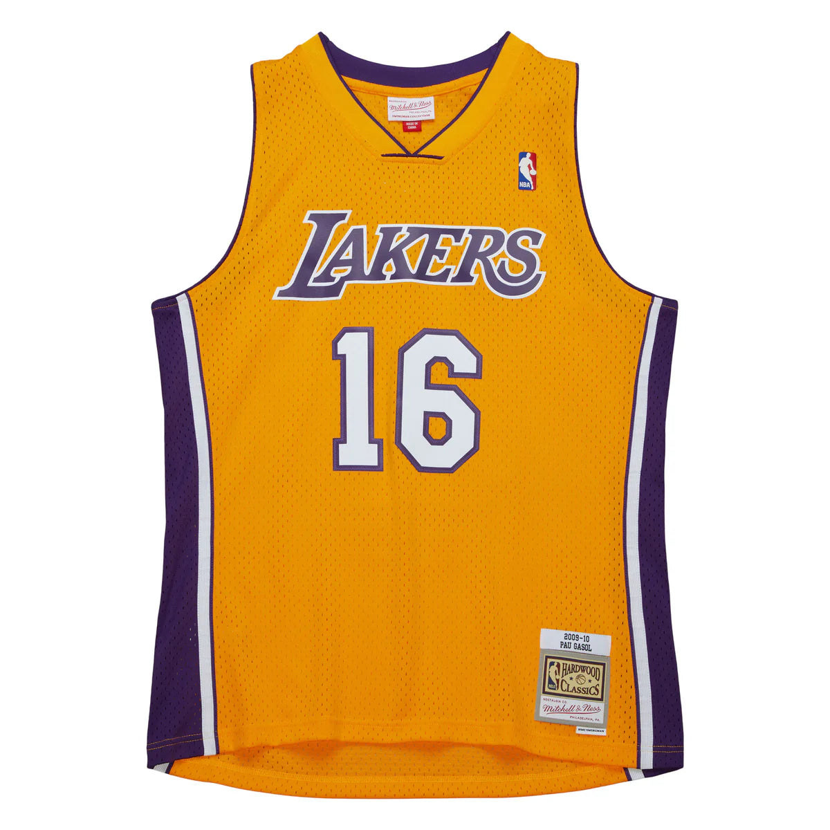 Pau Gasol Los Angeles Lakers 2009 - 2010 Official NBA Jersey