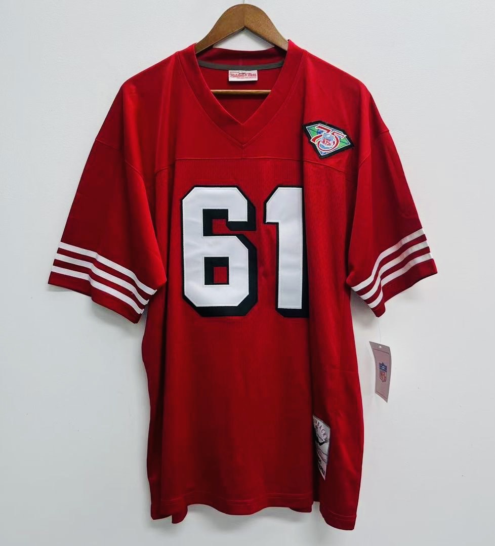 Jesse Sapolu 1994 San Francisco 49ers Jersey Mitchell Ness