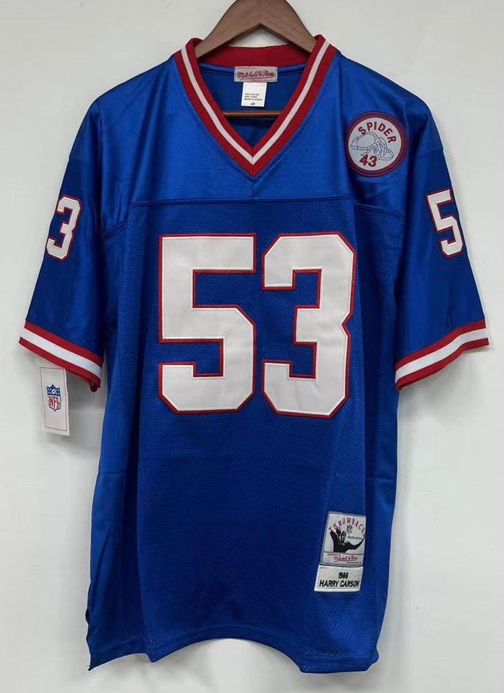 Harry Carson New York Giants Jersey Blue Classic Authentics