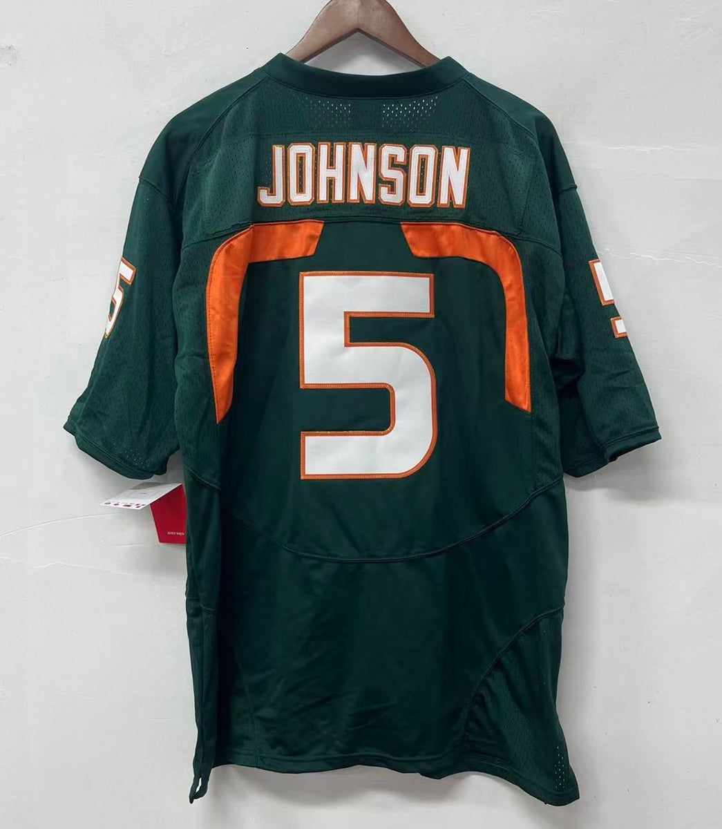 Andre Johnson or Duke Johnson Miami Hurricanes Official NCAA Nike