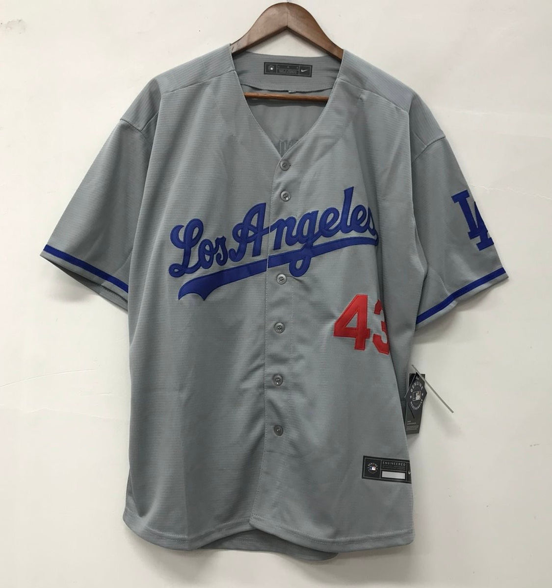 Anthony Banda Los Angeles Dodgers Official MLB Nike jersey gray ...