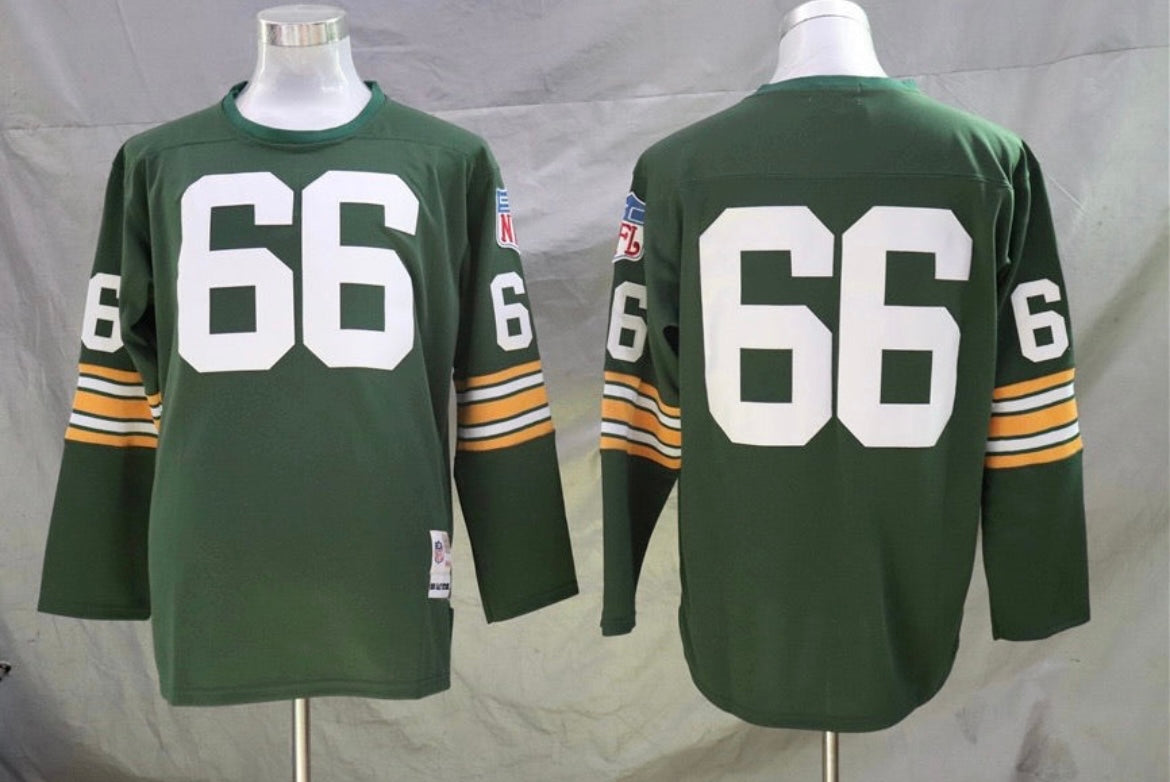 Ray Nitschke Green Bay Packers Jersey Mitchell & Ness 3/4 long