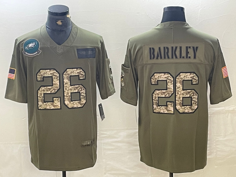 Saquon Barkley Philadelphia Eagles Nike NFL Salute to Service Jersey â Classic Authentics