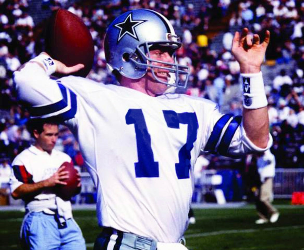 Jason Garrett Dallas Cowboys 1994 Official NFL Jersey white