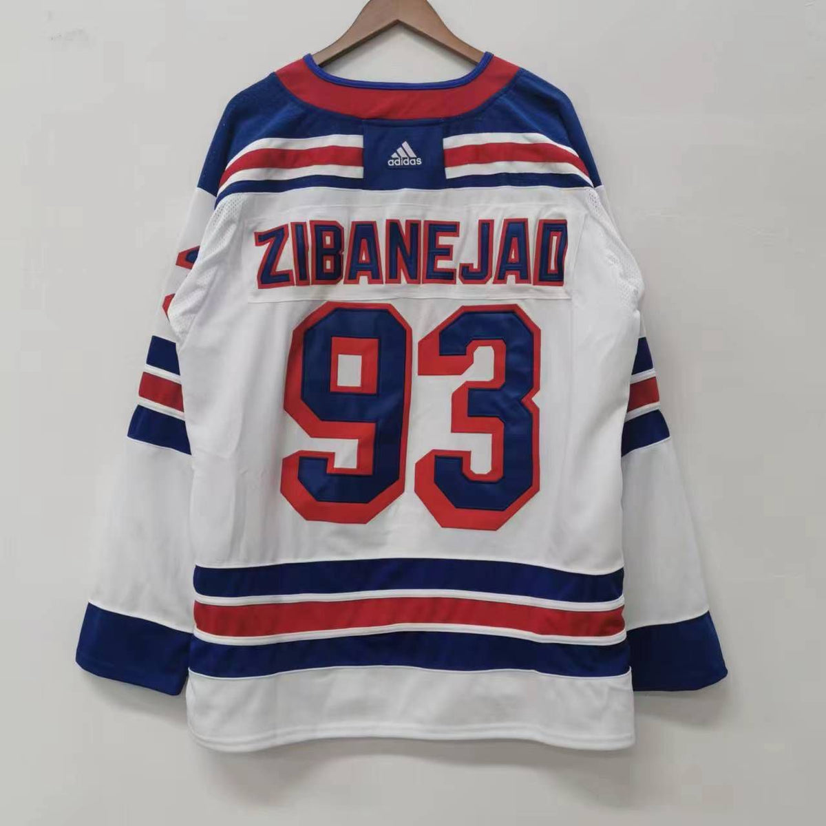 Mika Zibanejad New York Rangers Official NHL Adidas Jersey white