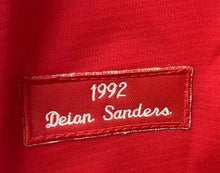 Deion Sanders Atlanta Braves 1992 Mitchell & Ness Jersey red